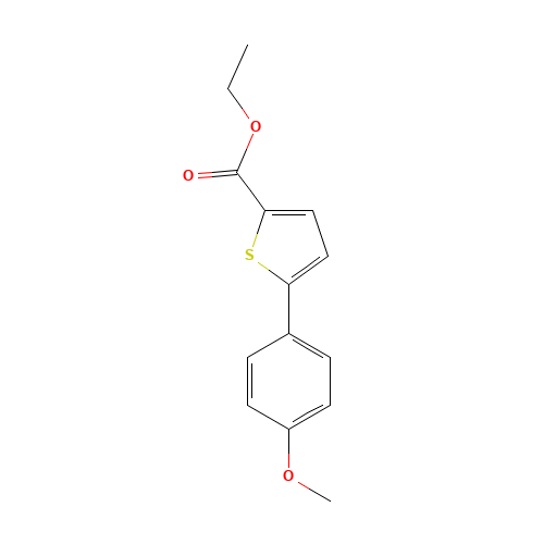 Ethyl 5-(4-methoxyphenyl)-2-thiophenecarboxylate (CAS: 13858-71-4) - Related Chemical Product