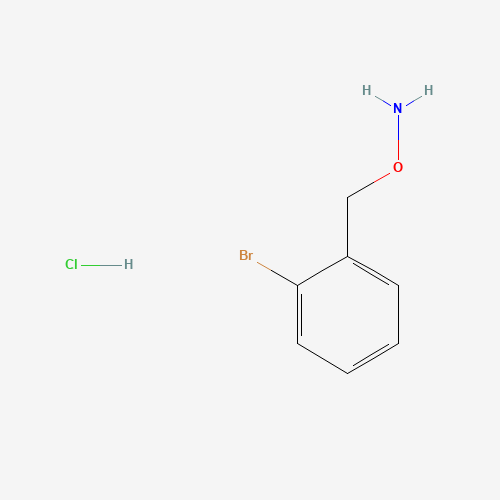 1-[(Aminooxy)methyl]-2-bromobenzene hydrochloride (CAS: 51572-91-9) - Chemical Structure and Molecular Formula 