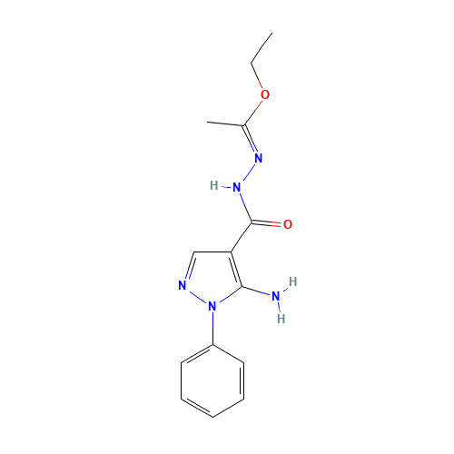 Ethyl N-[(5-amino-1-phenyl-1H-pyrazol-4-yl)-carbonyl]ethanehydrazonoate (CAS: 99347-10-1) - Related Chemical Product