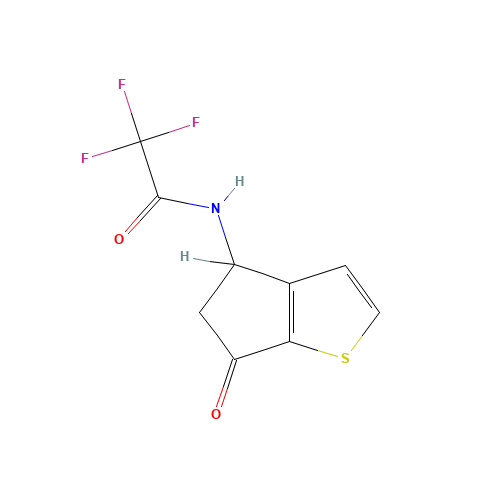 2,2,2-Trifluoro-N-(6-oxo-5,6-dihydro-4H-cyclopenta[b]thiophen-4-yl)acetamide (CAS: 108046-14-6) - Related Chemical Product