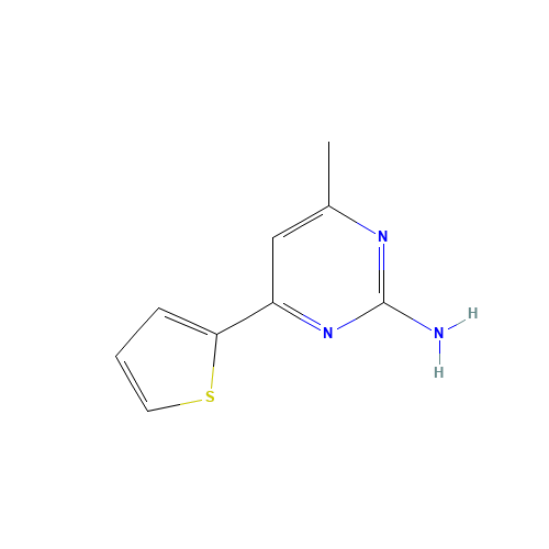 4-Methyl-6-(2-thienyl)-2-pyrimidinamine (CAS: 26963-43-9) - Related Chemical Product