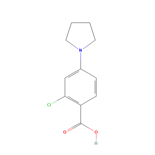 2-Chloro-4-(1-pyrrolidinyl)benzenecarboxylic acid (CAS: 192513-60-3) - Related Chemical Product