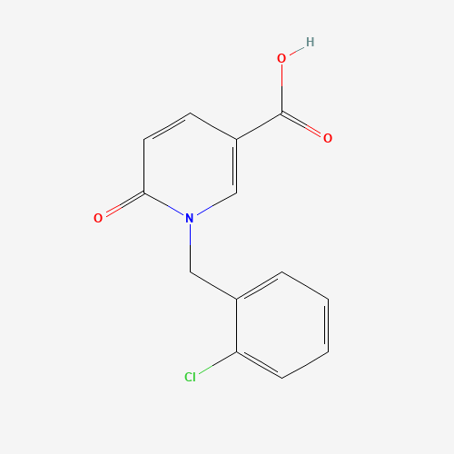 1-(2-Chlorobenzyl)-6-oxo-1,6-dihydro-3-pyridinecarboxylic acid (CAS: 4399-77-3) - Chemical Structure and Molecular Formula 