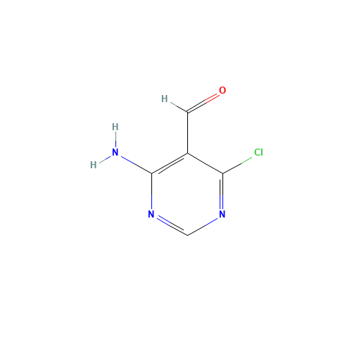 4-Amino-6-chloro-5-pyrimidinecarbaldehyde (CAS: 14160-93-1) - Chemical Structure and Molecular Formula 