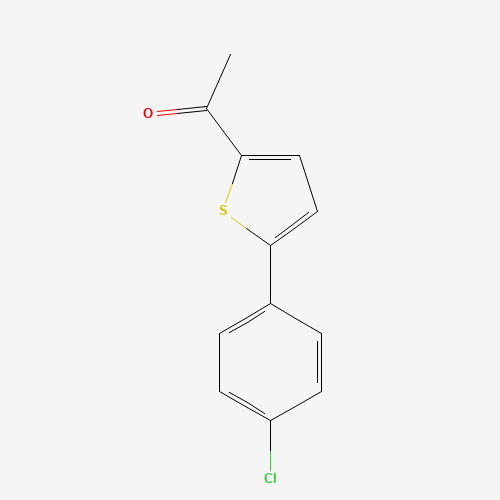 1-[5-(4-Chlorophenyl)-2-thienyl]-1-ethanone (CAS: 51335-90-1) - Chemical Structure and Molecular Formula 