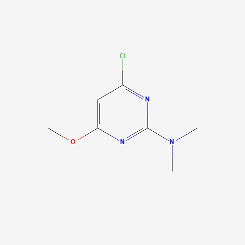 N-(4-Chloro-6-methoxy-2-pyrimidinyl)-N,N-dimethylamine (CAS: 13012-26-5) - Chemical Structure and Molecular Formula 