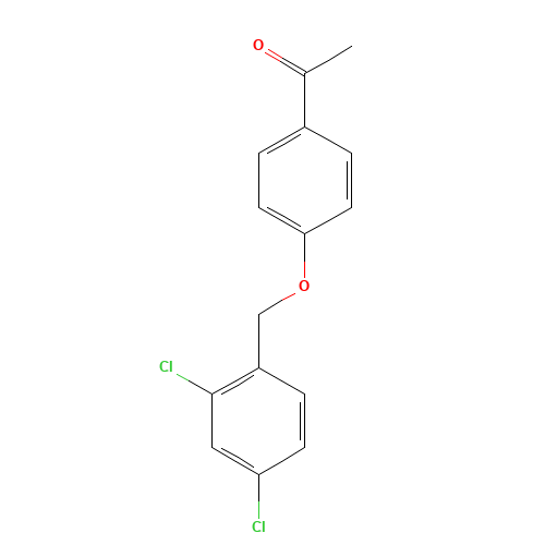 1-{4-[(2,4-Dichlorobenzyl)oxy]phenyl}-1-ethanone (CAS: 61292-27-1) - Related Chemical Product