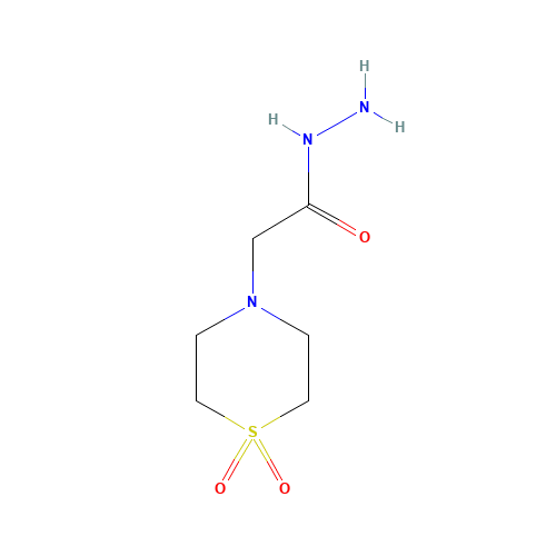 2-(1,1-Dioxo-1lambda~6~,4-thiazinan-4-yl)-acetohydrazide (CAS: 39093-81-7) - Related Chemical Product