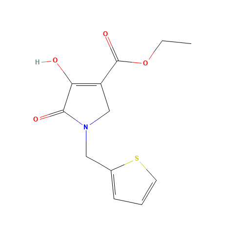 Ethyl 4-hydroxy-5-oxo-1-(2-thienylmethyl)-2,5-dihydro-1H-pyrrole-3-carboxylate (CAS: 131436-78-7) - Related Chemical Product