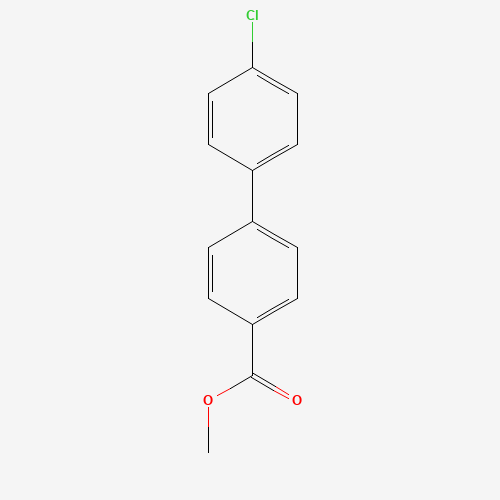 Methyl 4'-chloro[1,1'-biphenyl]-4-carboxylate (CAS: 89901-02-0) - Chemical Structure and Molecular Formula 