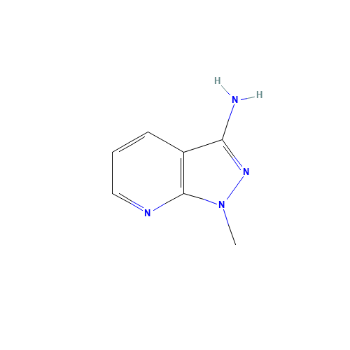 1-Methyl-1H-pyrazolo[3,4-b]pyridin-3-ylamine (CAS: 72583-83-6) - Chemical Structure and Molecular Formula 