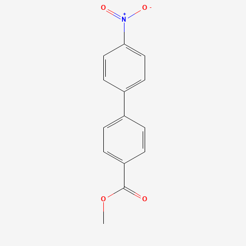 Methyl 4'-nitro[1,1'-biphenyl]-4-carboxylate (CAS: 5730-75-6) - Chemical Structure and Molecular Formula 