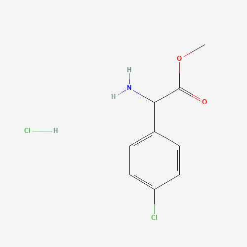 Methyl 2-amino-2-(4-chlorophenyl)acetate hydrochloride (CAS: 42718-19-4) - Chemical Structure and Molecular Formula 