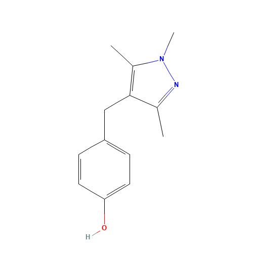4-[(1,3,5-Trimethyl-1H-pyrazol-4-yl)methyl]-benzenol (CAS: 75999-00-7) - Related Chemical Product