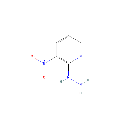 2-Hydrazino-3-nitropyridine (CAS: 15367-16-5) - Chemical Structure and Molecular Formula 
