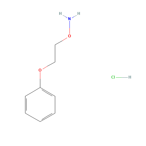 1-[2-(Aminooxy)ethoxy]benzene hydrochloride (CAS: 5397-72-8) - Chemical Structure and Molecular Formula 