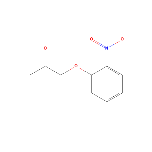 1-(2-Nitrophenoxy)acetone (CAS: 5330-66-5) - Chemical Structure and Molecular Formula 