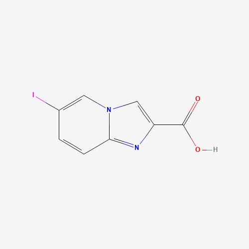 6-Iodoimidazo[1,2-a]pyridine-2-carboxylic acid (CAS: 478040-59-4) - Chemical Structure and Molecular Formula 