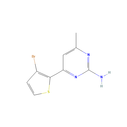 4-(3-Bromo-2-thienyl)-6-methyl-2-pyrimidinamine (CAS: 886360-55-0) - Related Chemical Product