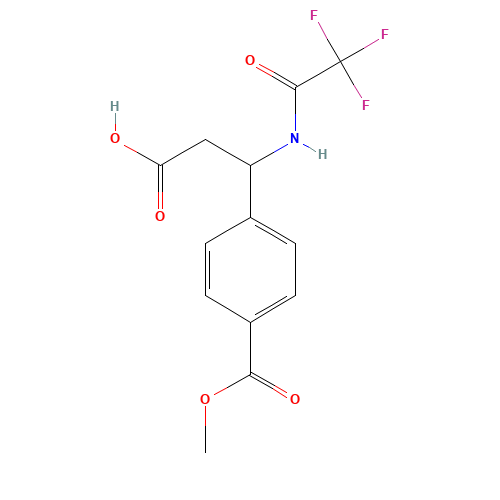 3-[4-(Methoxycarbonyl)phenyl]-3-[(2,2,2-trifluoroacetyl)amino]propanoic acid (CAS: 886360-56-1) - Related Chemical Product