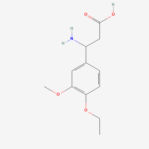 3-Amino-3-(4-ethoxy-3-methoxyphenyl)propanoic acid (CAS: 54503-18-3) - Related Chemical Product