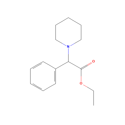 Ethyl 2-phenyl-2-piperidinoacetate (CAS: 7550-06-3) - Related Chemical Product