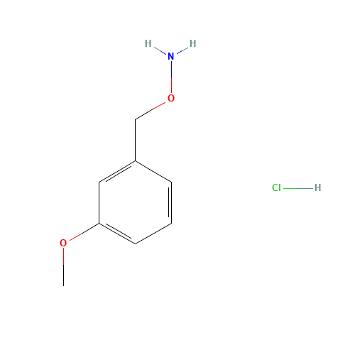 1-[(Aminooxy)methyl]-3-methoxybenzene hydrochloride (CAS: 3839-39-2) - Chemical Structure and Molecular Formula 