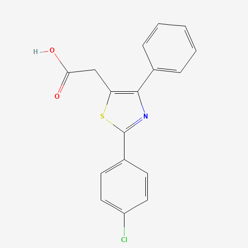 2-[2-(4-Chlorophenyl)-4-phenyl-1,3-thiazol-5-yl]-acetic acid (CAS: 23821-72-9) - Related Chemical Product