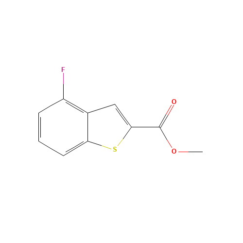 Methyl 4-fluoro-1-benzothiophene-2-carboxylate (CAS: 220180-55-2) - Chemical Structure and Molecular Formula 
