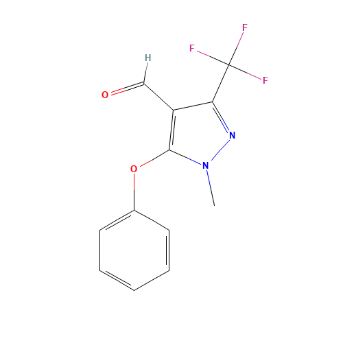 1-Methyl-5-phenoxy-3-(trifluoromethyl)-1H-pyrazole-4-carbaldehyde (CAS: 109925-42-0) - Related Chemical Product