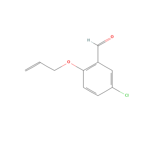 2-(Allyloxy)-5-chlorobenzenecarbaldehyde (CAS: 152842-93-8) - Chemical Structure and Molecular Formula 