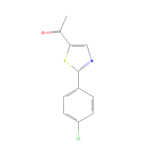 1-[2-(4-Chlorophenyl)-1,3-thiazol-5-yl]-1-ethanone (CAS: 57560-99-3) - Related Chemical Product
