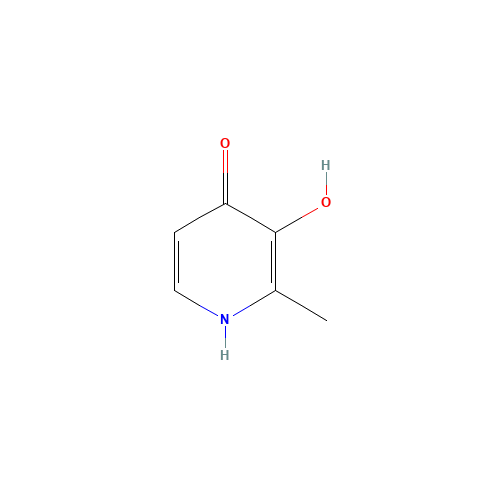3-Hydroxy-2-methyl-4(1H)-pyridinone (CAS: 17184-19-9) - Chemical Structure and Molecular Formula 