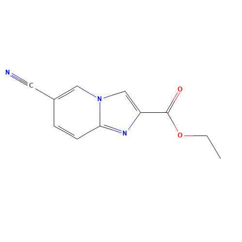 Ethyl 6-cyanoimidazo[1,2-a]pyridine-2-carboxylate (CAS: 214958-33-5) - Chemical Structure and Molecular Formula 
