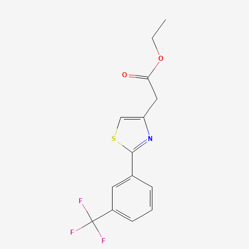 Ethyl 2-{2-[3-(trifluoromethyl)phenyl]-1,3-thiazol-4-yl}acetate (CAS: 78743-00-7) - Related Chemical Product