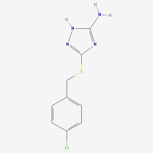 3-[(4-Chlorobenzyl)sulfanyl]-1H-1,2,4-triazol-5-ylamine (CAS: 41266-78-8) - Related Chemical Product