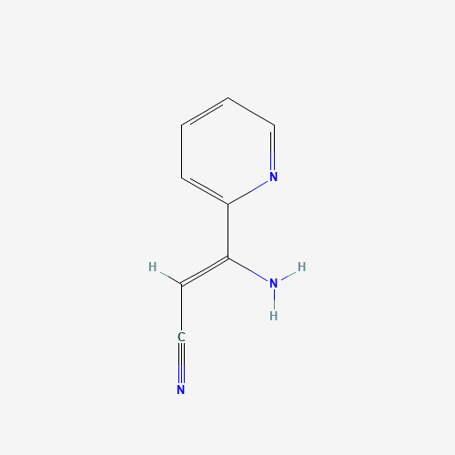 3-Amino-3-(2-pyridinyl)acrylonitrile (CAS: 55330-52-4) - Chemical Structure and Molecular Formula 
