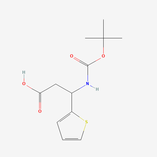 3-[(tert-Butoxycarbonyl)amino]-3-(2-thienyl)propanoic acid (CAS: 53030-49-2) - Related Chemical Product