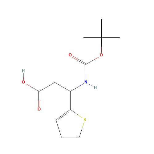 3-[(tert-Butoxycarbonyl)amino]-3-(2-thienyl)propanoic acid (CAS: 53030-49-2) - Related Chemical Product