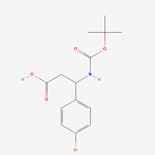 3-(4-Bromophenyl)-3-[(tert-butoxycarbonyl)amino]-propanoic acid (CAS: 282524-86-1) - Related Chemical Product
