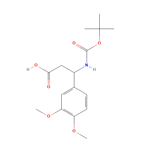 3-[(tert-Butoxycarbonyl)amino]-3-(3,4-dimethoxyphenyl)propanoic acid (CAS: 284492-37-1) - Related Chemical Product