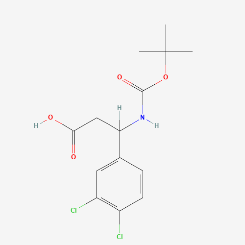 3-[(tert-Butoxycarbonyl)amino]-3-(3,4-dichlorophenyl)propanoic acid (CAS: 193633-52-2) - Related Chemical Product