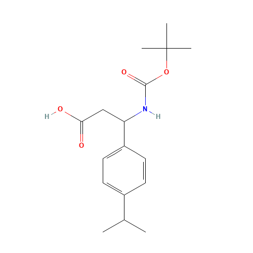 3-[(tert-Butoxycarbonyl)amino]-3-(4-isopropylphenyl)propanoic acid (CAS: 453557-73-8) - Related Chemical Product