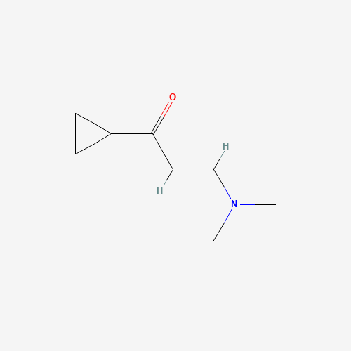 1-Cyclopropyl-3-(dimethylamino)-2-propen-1-one (CAS: 21666-68-2) - Chemical Structure and Molecular Formula 