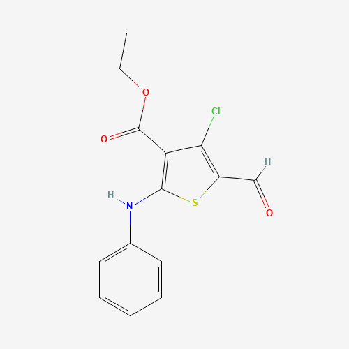 Ethyl 2-anilino-4-chloro-5-formyl-3-thiophenecarboxylate (CAS: 78267-24-0) - Related Chemical Product