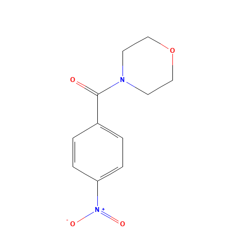 Morpholino(4-nitrophenyl)methanone (CAS: 5397-76-2) - Chemical Structure and Molecular Formula 