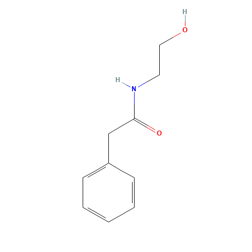 N-(2-Hydroxyethyl)-2-phenylacetamide (CAS: 6269-99-4) - Chemical Structure and Molecular Formula 