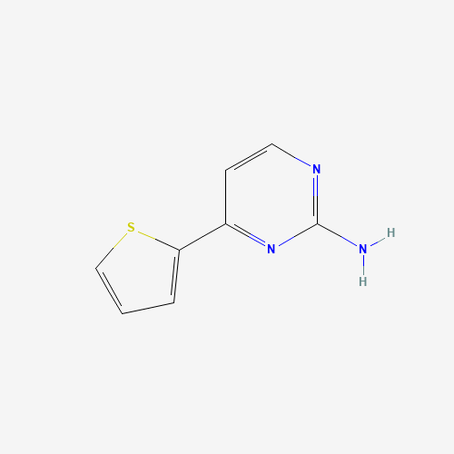 4-(2-Thienyl)-2-pyrimidinamine (CAS: 154321-60-5) - Chemical Structure and Molecular Formula 