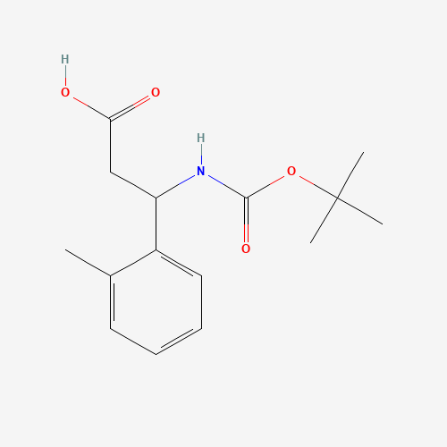 3-[(tert-Butoxycarbonyl)amino]-3-(2-methylphenyl)propanoic acid (CAS: 284493-54-5) - Related Chemical Product