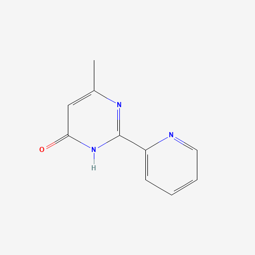 6-Methyl-2-(2-pyridinyl)-4-pyrimidinol (CAS: 55417-80-6) - Chemical Structure and Molecular Formula 